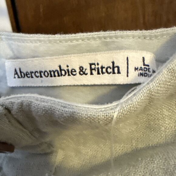 NEW Abercrombie & Fitch Women's Lt Green Sz Large Coquette Corset Y2K - Picture 1 of 5